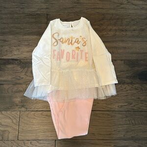 Mud Pie “Santa’s Favorite” outfit - Christmas / Holiday 🌲